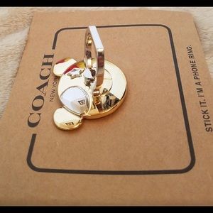 Coach Gold Teddy Phone Ring